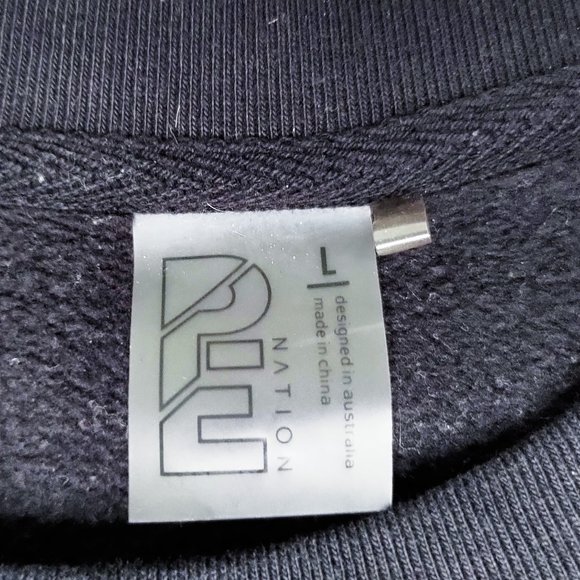 PE Nation Feature Sequinned Graphic Cropped Sweatshirt - Picture 4 of 8